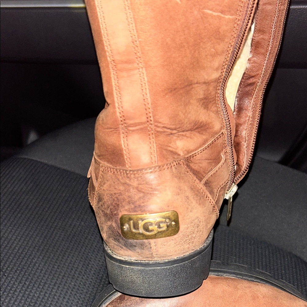 UGG Chestnut Leather Boots
